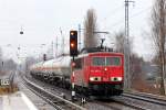 Erstes G�terzugbild im Jahr 2012 wie sollte es anders sein, eine DB 155�r.
