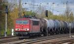 155 191-0 mit Kesselwagenzug am 29.10.13 Berlin-Springpfuhl.