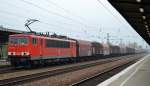 155 019-3 mit gemischtem Güterzug am 07.10.15 Bhf.