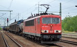 155 206-6 mit einem gemischtem Güterzug am 12.08.16 Bf.