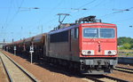 155 060-7 mit einem Ganzzug Schüttgutwagen am 15.09.16 Bf.