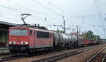 155 006-0 mit gemischtem Güterzug am 06.07.16 Bf.
