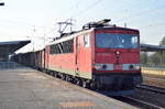 155 108-4 mit einem gemischten Güterzug am 09.02.17 Bf.
