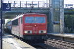 155 056-5 mit Kesselwagenzug (leer) Richtung Stendell am 20.09.17 Bf.