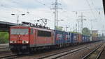 155 229-8 mit Containerzug am 13.05.17 Bf.