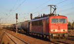 155 107-6 mit Kesselwagenzug am 06.11.17 BF.