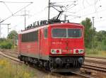 155 271-0 auf Leerfahrt, 02.09.10 Bhf.