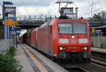 Doppeltraktion 185 186-4 + 185 XXX-X mit Erzzug am 23.09.15 Berlin-Hohenschönhausen.