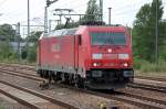 185 295-3 auf Leerfahrt am 18.08.10 durch Bhf.