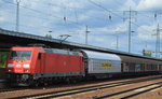 185 383-7 mit Ganzzug Schiebewandwagen am 19.07.16 Bf.