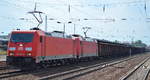 Doppeltraktion 185 320-9 + 185 362-1 mit Erzzug am 29.07.16 Bf.