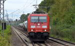185 326-3 wahrscheinlich füt die MEG mit dem täglichen Zementstaubzug ab Industrieübergabe Nordost Richtung Rostock am 11.09.17 Bf.