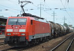 189 059-9 mit gemischtem Kesselwagenzug am 21.07.16 Bf.