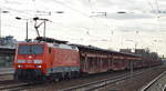 189 011-0 mit gemischtem Güterzug am 16.03.17 Bf.