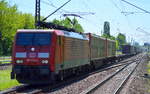 189 014-4 mit Containerzug am 02.06.17 Bf.