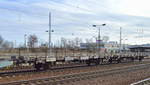 Offene Kfz-Transportwageneinheit für den Transport von Fertigfahrzeugen mit einer Ladeebene (leer) vom Einsteller DB Schenker Rail Automotive GmbH mit der Nr.