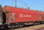 Drehgestell-Flachwagen mit Schiebeplane für Coiltransporte der DB mal ohne Schmierereien mit der Nr.