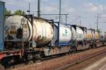 DB Gelenk-Containertragwagen mit der Nr.