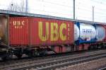Containertragwagen der DB eingestellt mit der Nr.