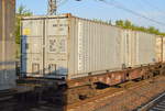 Drehgestell-Containertragwagen der DB mit der Nr.