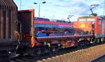 Dieser Drehgestell-Flachwagen mit Lademulden für Coils der DB ist etwas schwierig in der Zuordnung der Wagengattung da die Nr.