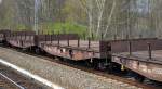 Drehgestell-Flachwagen der DB mit der Nr.