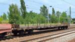 Drehgestell-Flachwagen der DB mit der Nr.