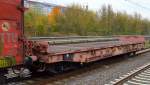 Drehgestell-Flachwagen der DB mit der Nr.