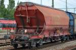 Sch�ttgutwagen mit �ffnungsf�higem Dach und Schwerkraftentladung f�r den Transport von Kalisalz der DB mit der Nr.