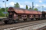 Drehgestell-Sch�ttgutwagen mit Schwenkdach und dosierbarer Schwerkraftentladung der DB mit der Nr.