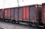 Offener G�terwagen der DB eingestellt mit der Nr.