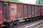 Offener G�terwagen der DB eingestellt mit der Nr.