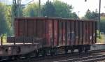 Vierachsiger, offener G�terwagen der DB mit der Nr.