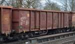 Vierachsiger, offener Güterwagen der Db mit der Nr.