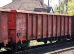 Offener G�terwagen der DB eingestellt mit der Nr.