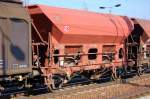DB SCHENKER offener Sch�ttgutwagen mit dosierbarer Schwerkraftentladung und zwei Rads�tzen eingestellt mit der Nr.