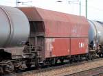 Offener Sch�ttgutwagen der DB eingestellt mit der Nr.