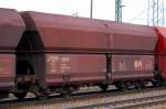 Vierachsiger Sch�ttgutwagen mit schlagartiger Schwerkraftentladung der DB eingestellt mit der Nr.