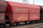 Vierachsiger Sch�ttgutwagen mit schlagartiger Schwerkraftentladung der DB eingestellt mit der Nr.