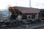 Offener Drehgestell-Schotterwagen der DB mit der Nr.