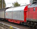 Hier wieder einmal einer der neuen in Rum�nien hergestellten vierachsigen Gro�raumschiebewandwagen der DB vom Typ Habbiins 352 eingestellt mit der Nr.