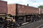 Drehgestell-Schüttgutkippwagen der DB mit der Nr.