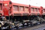 Sch�ttgutkippwagen der DB vom Typ Fans 128 eingestellt mit der Nr.