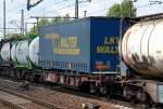 DB Drehgestell-Taschenwagen mit der Nr.