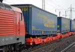 Gelenk-Taschenwagen der DB mi9t der Nr.