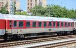 Schlafwagen der DB eingestellt mit der Nr.