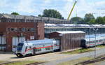 Ein Twindexx Vario Doppelstocksteuerwagen der DB nach der Reinigung im Talgo Werk an der Warschauer Brücke Berlin Friedrichshain am 04.07.17