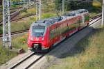 Trotzdem sind inzwischen auch schon viele Talent 2 Triebz�ge im regul�ren Einsatz, auch im Regionalverkehr Berlin/Brandenburg, hier 442 631 als RB13 zwischen Berlin-Spandau und Wustermark hier bei der