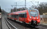 RB24 nach Senftenberg mit 442 319 Richtung Innenstadt am 06.03.17 Berlin-Buch.