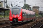 Weiterhin Testfahrten mit 442 226, diesmal mit Kurzhalt im Bhf.